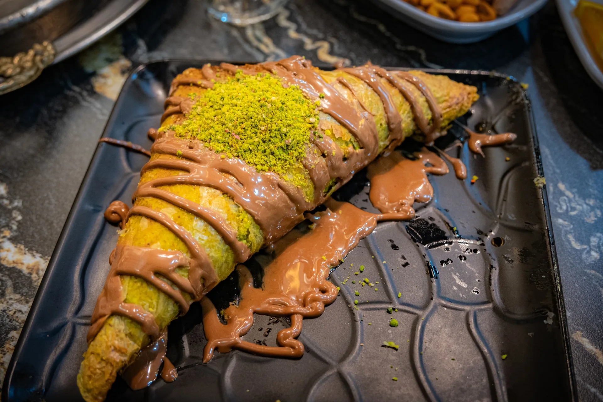 Dessert traditionnel algérien en gros plan